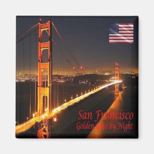 USA San Francisco Alamo Square Golden Gate Magnet