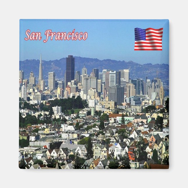 USA - San Francisco - Alamo Square Panorama Magnet (Vorne)
