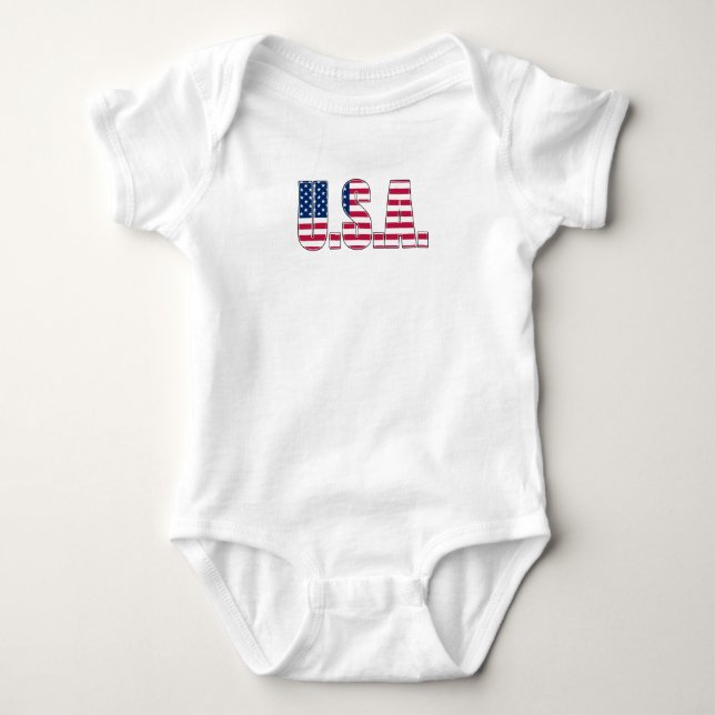 USA-Säuglings-Strampler Baby Strampler (Vorderseite)