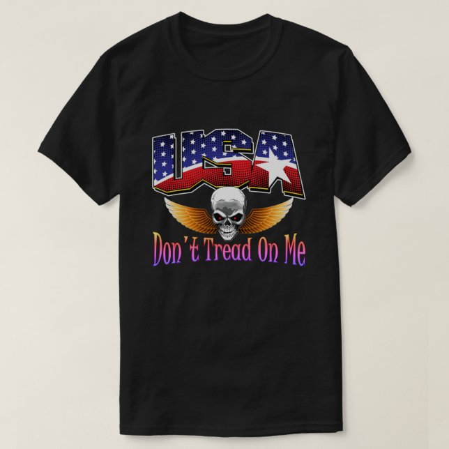 USA-Schädel-T - Shirts durch AntsAfire (Design vorne)