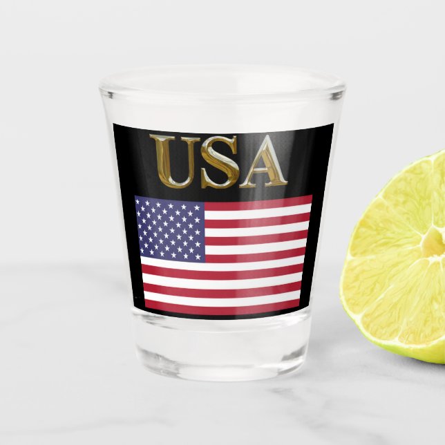 USA SCHNAPSGLAS (Vorderseite)