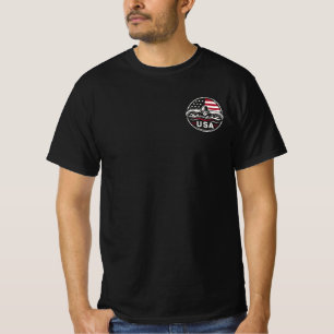 USA-Schwimmer-Amerikanische-Flagge-Patriotisches-S T-Shirt