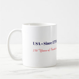 USA Seit 1776 Patriotische amerikanische Flagge Fr Kaffeetasse
