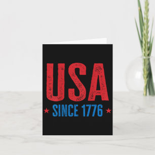 USA Seit 1776 Patriotischer Unabhängigkeitstag Vin Karte