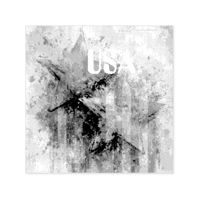 USA Selbstfärbender Gummistempel Permastempel (Design)