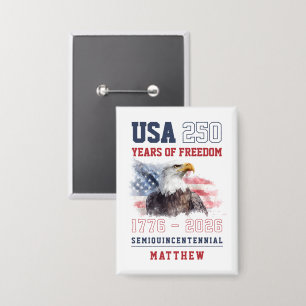 USA-Semi-Quinzentennial Amerikas 250. Jubiläum Button