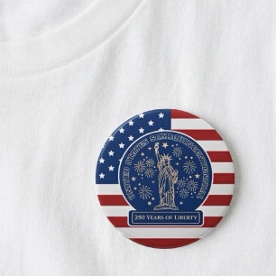 USA-Semiquincentennial 250 Jahre Freiheit Button