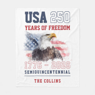 USA-Semiquincentennial 250. Jahrestag Amerikas Fleecedecke