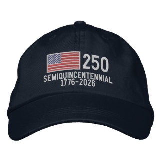 USA-Semiquincentennial mit amerikanischer Flagge Bestickte Baseballkappe