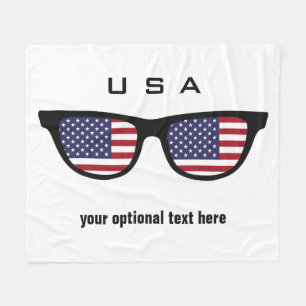 USA Shades kundenspezifische Text- und Farbvlies-D Fleecedecke
