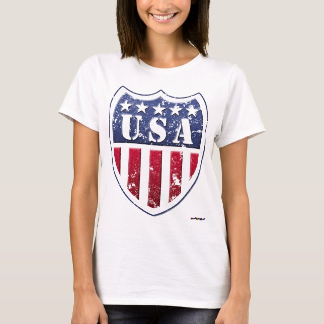 USA Shield - in Not T-Shirt (Vorderseite)