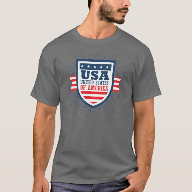 USA Shield T-Shirt (Vorderseite)