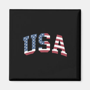 USA-Shirt Frauen Männer Kinder Patriotisch Amerika Magnet