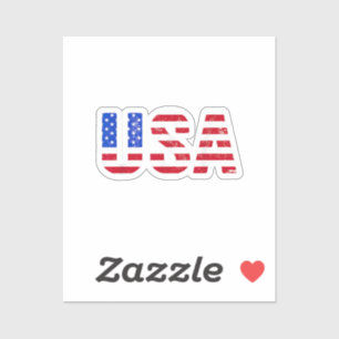 USA Shirt Patriotische amerikanische Flagge Männer Aufkleber