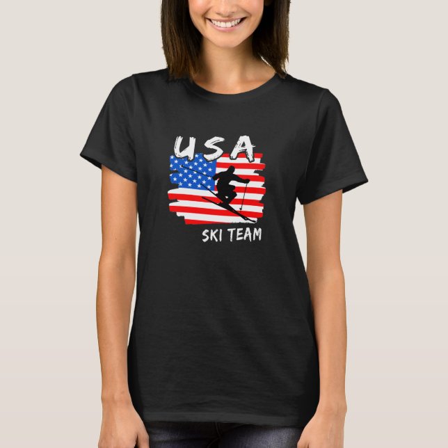 USA Ski T - Shirt (Vorderseite)