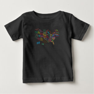 USA-Skript-Textabbildung Baby T-shirt