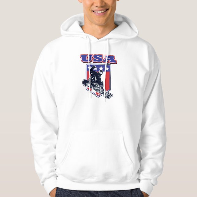 USA Snowboarder Hoodie (Vorderseite)