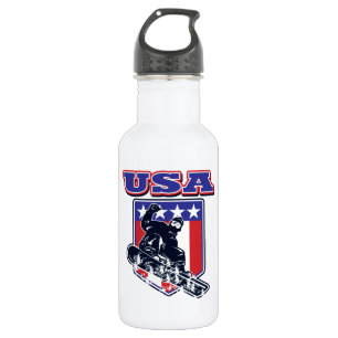 USA Snowboarding Edelstahlflasche