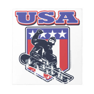 USA Snowboarding Notizblock