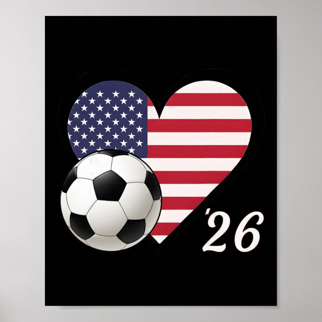 Usa Soccer 2026  Poster (Vorne)