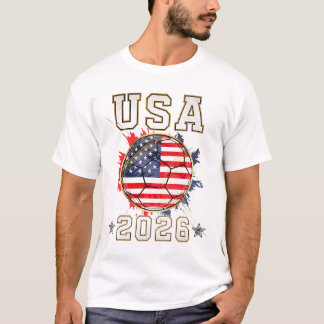 USA Soccer - American Football Fan Gift 2026 T-Shirt