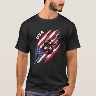 Usa Soccer Amerikanische Flagge T-Shirt