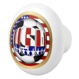 USA Soccer Ball Keramikknauf