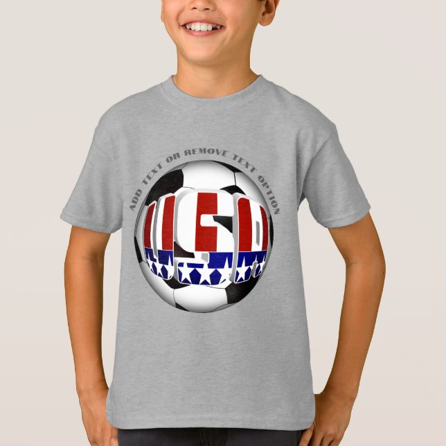 USA Soccer Ball Sports T-Shirt (Vorderseite)