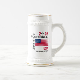 USA Soccer Custom 2026 JEDES JAHR Bierglas