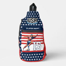USA Soccer Eagle Athlete Patriotic National Team  Crossbody Bag