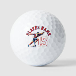 USA Soccer Eagle Athlete Patriotic National Team  Golfball