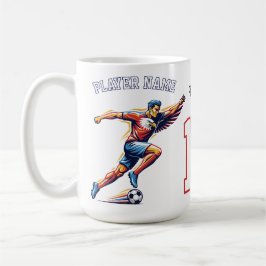 USA Soccer Eagle Athlete Patriotic National Team  Kaffeetasse