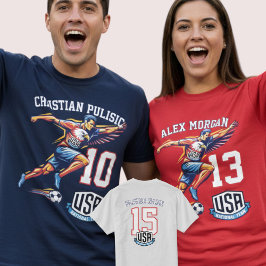 USA Soccer Eagle Athlete Patriotic National Team  T-Shirt