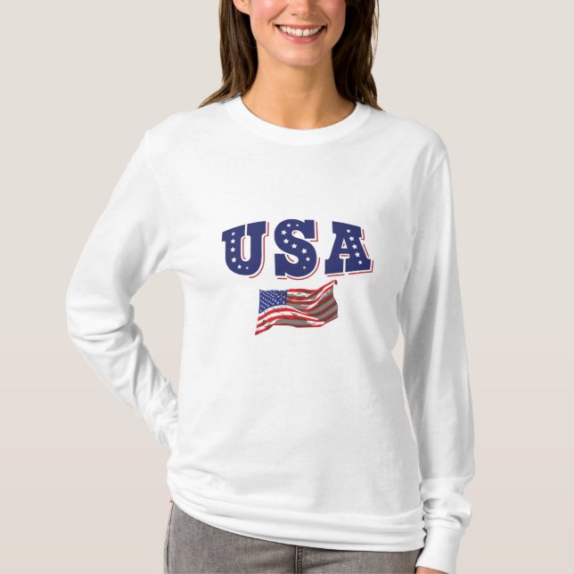 USA Soccer Fan Jersey Shirt American Flag (Vorderseite)