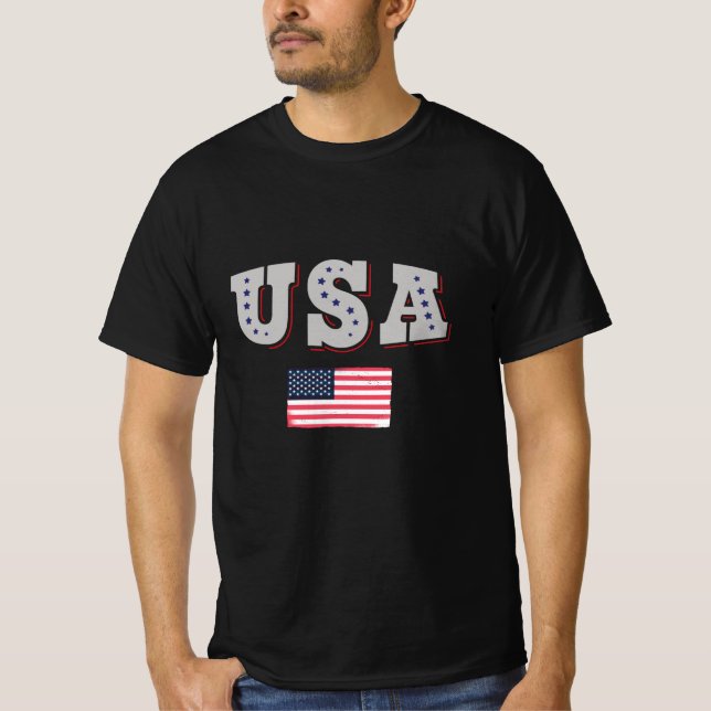 USA Soccer Fan Jersey Shirt American Flag (Vorderseite)