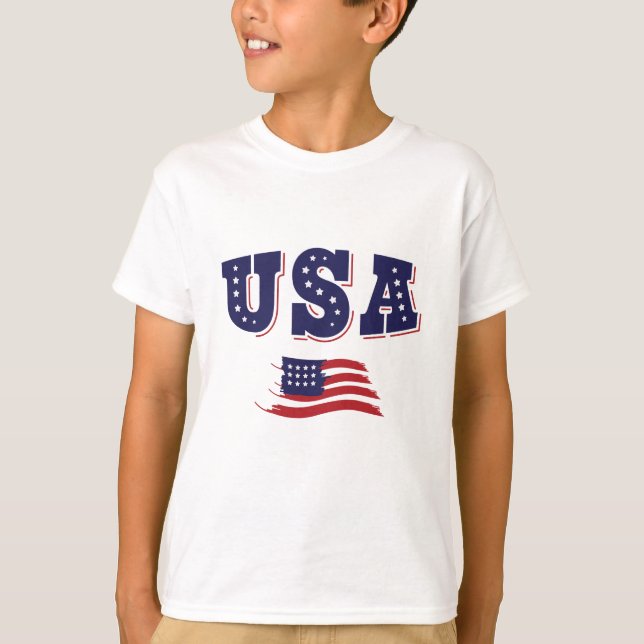 USA Soccer Fan Jersey Shirt American Flag (Vorderseite)