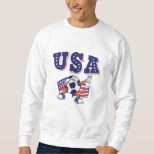 USA Soccer Fan Jersey Shirt American Flag