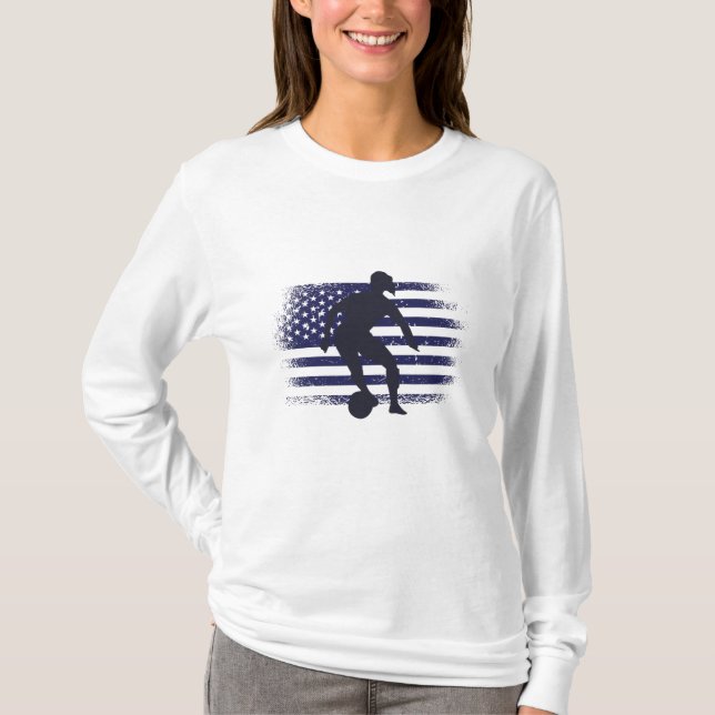 USA Soccer Fan Jersey Shirt American Flag (Vorderseite)