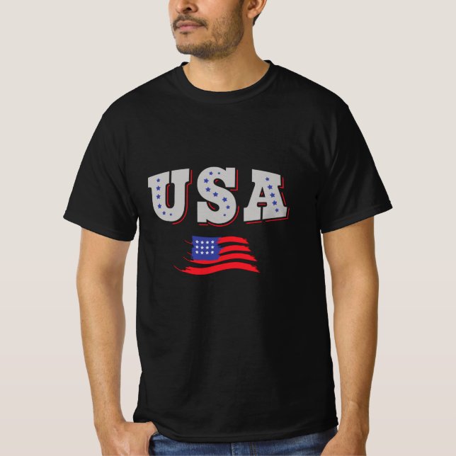 USA Soccer Fan Jersey Shirt American Flag (Vorderseite)