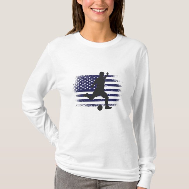 USA Soccer Fan Jersey Shirt American Flag (Vorderseite)