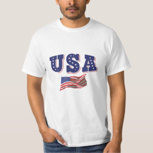 USA Soccer Fan Jersey Shirt American Flag
