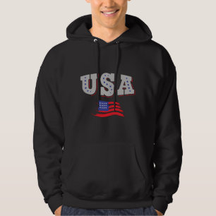 USA Soccer Fan Jersey Shirt American Flag
