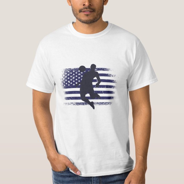 USA Soccer Fan Jersey Shirt American Flag (Vorderseite)