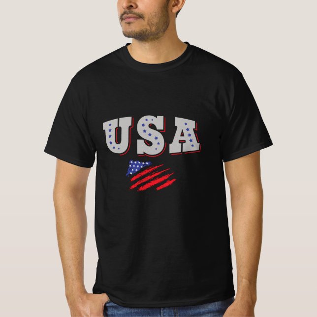USA Soccer Fan Jersey Shirt American Flag (Vorderseite)