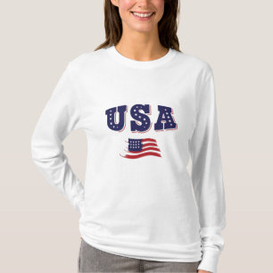 USA Soccer Fan Jersey Shirt American Flag