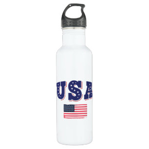 USA Soccer Fan Jersey Shirt American Flag Edelstahlflasche