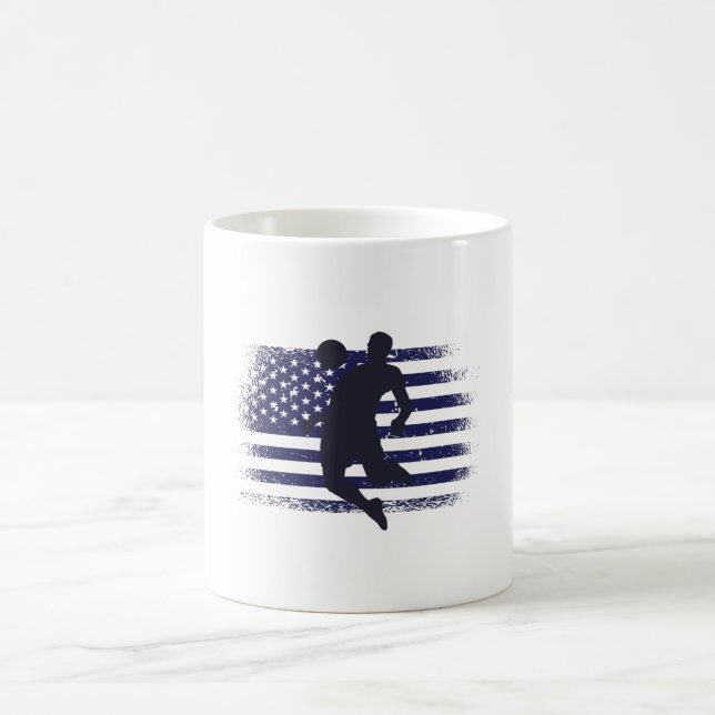 USA Soccer Fan Jersey Shirt American Flag Kaffeetasse (Mittel)