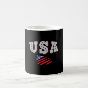 USA Soccer Fan Jersey Shirt American Flag Kaffeetasse