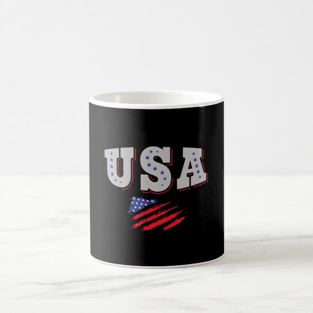 USA Soccer Fan Jersey Shirt American Flag Kaffeetasse (Mittel)
