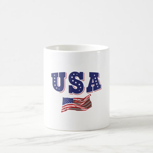 USA Soccer Fan Jersey Shirt American Flag Kaffeetasse (Mittel)